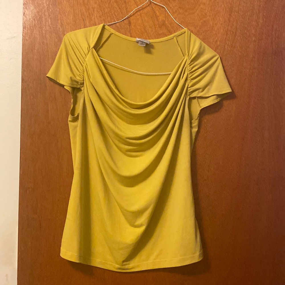 Worthington Size Medium Yellow blouse